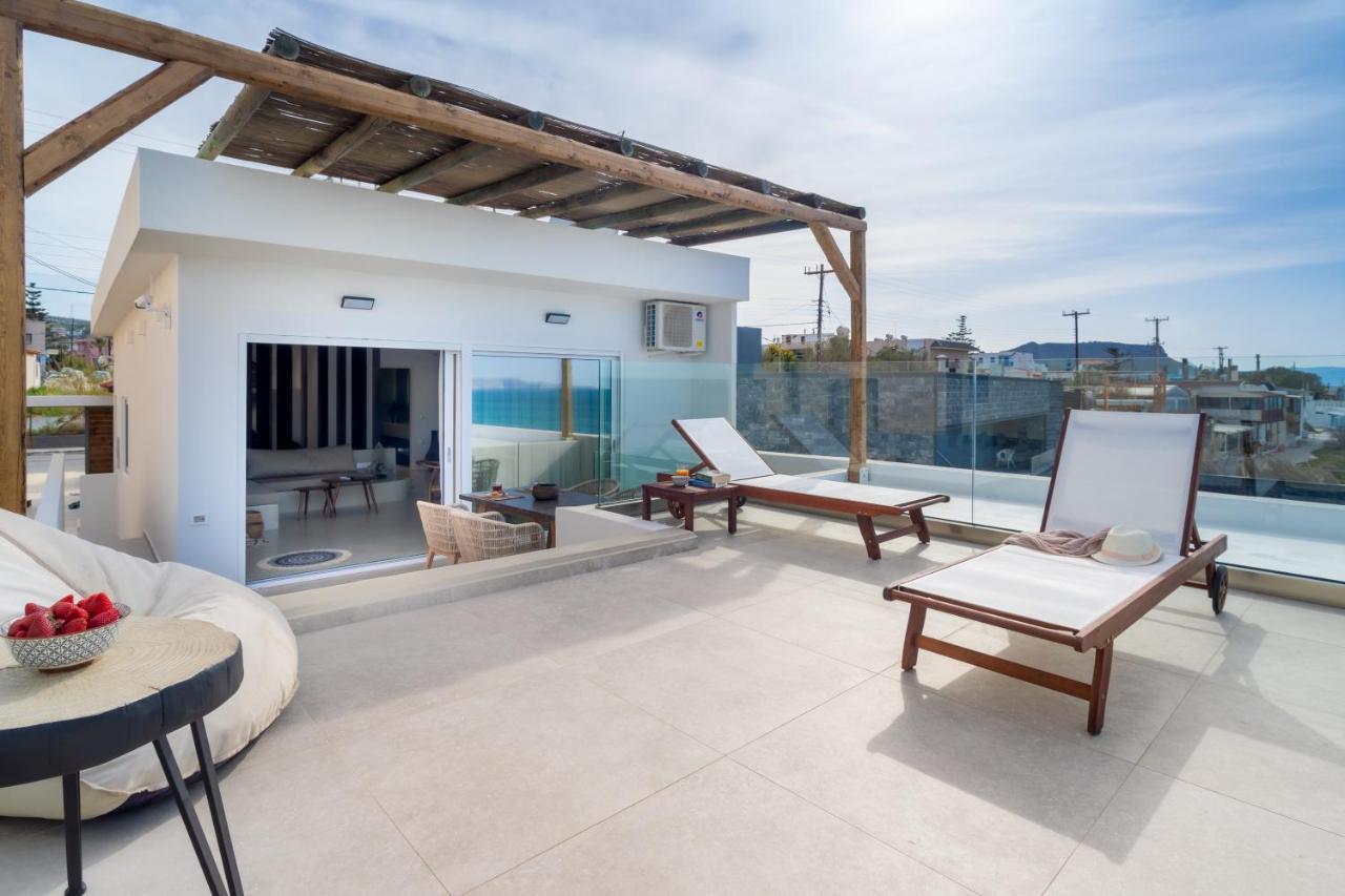 Wave, An Idyllic Seafront Suite Kokkini Hani Exterior foto